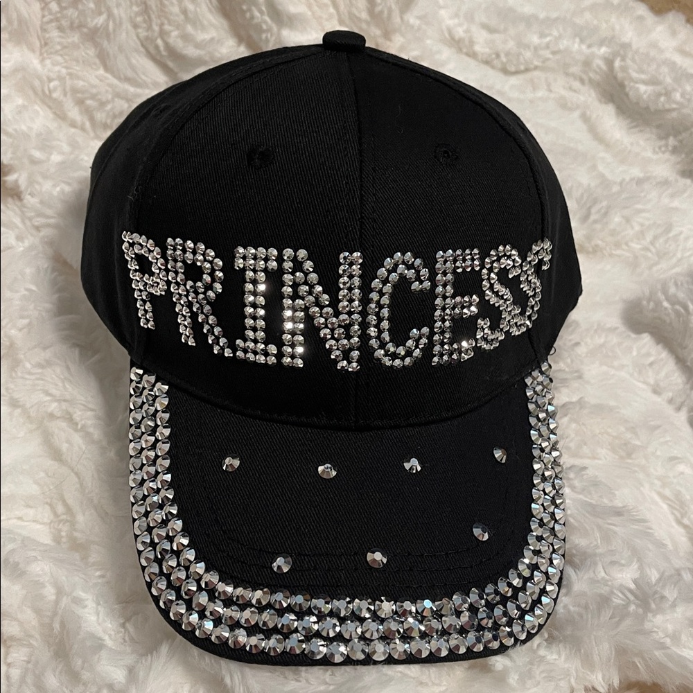 NWT Sparkly Bling Princess Studded Baseball Cap